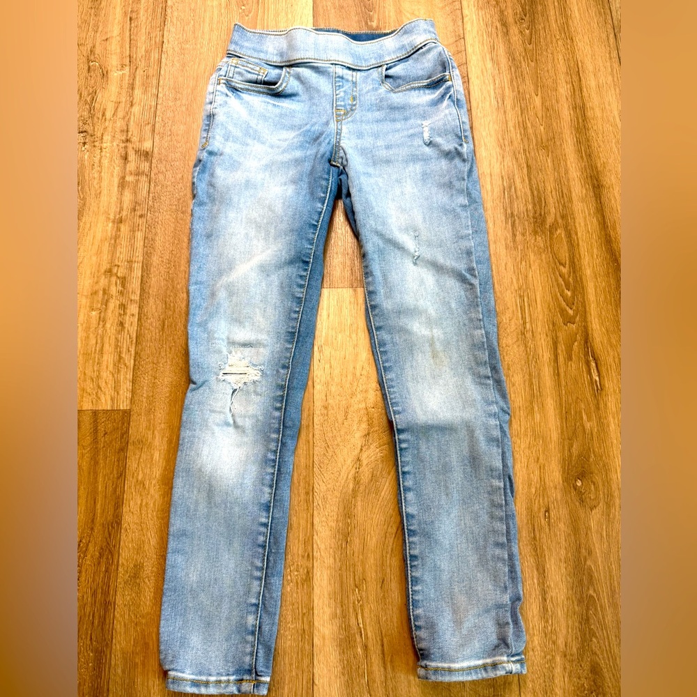 Cat & Jack Blue Distressed Jeggings